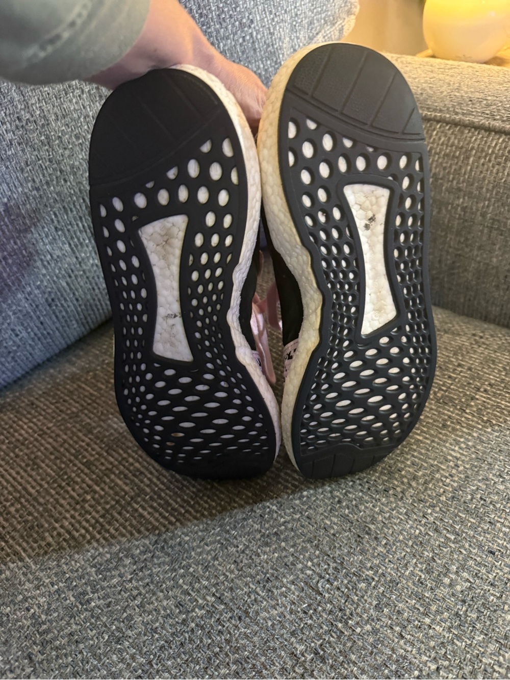 adidas Women's Pink and Black Athletic Shoes - Picture 6 of 6